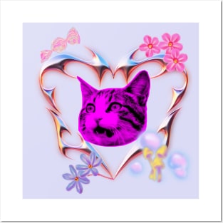 Valentine Cat  - Ugly Shirt Collection Posters and Art